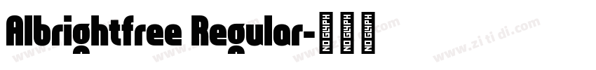 Albrightfree Regular字体转换